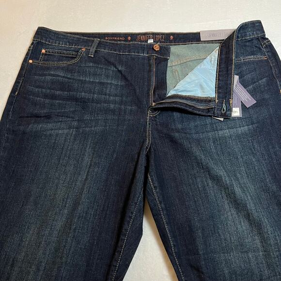 Jennifer Lopez Mid Rise Boyfriend Jeans Size 24W NEW Classic Casual Minimalist - Picture 7 of 12